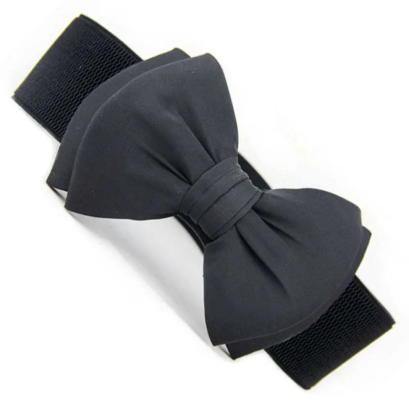 2019 элегантный милый ремень в виде галстука бабочки широкий эластичный для платья