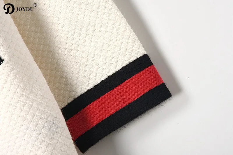 JOYDU 2018 новый осенний женский кардиган модный подиумный дизайн толстый v-образный
