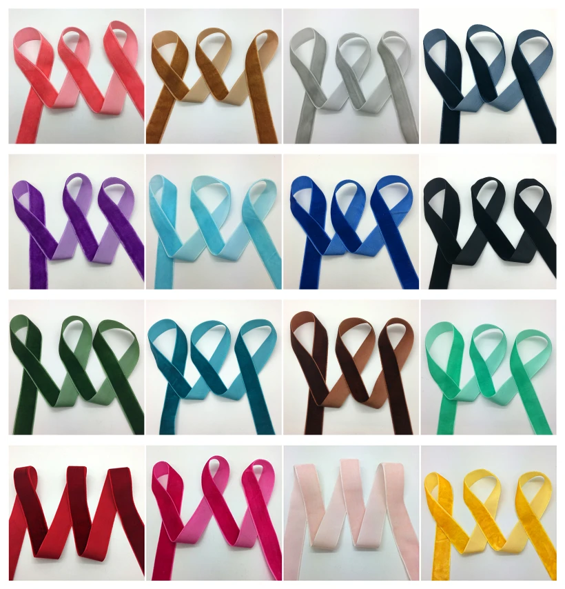 3 ярдов/партия 3/4 &quot(20 мм) широкий коричневый бархат лента повязка на голову