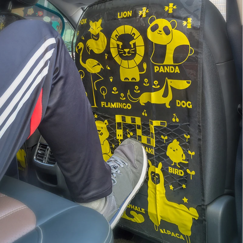 2 шт. ПВХ заднем сиденье автомобиля протектор Обложка Авто назад ногами коврик щитки для детей ребенок Водонепроницаемый защитить свое место