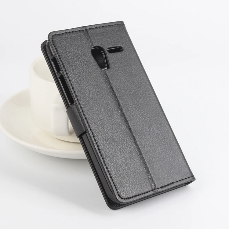 Для alcatel one touch pixi 3 5.0 ot5015 телефон case folio флип pure color личи шаблон pu кожаный бумажник