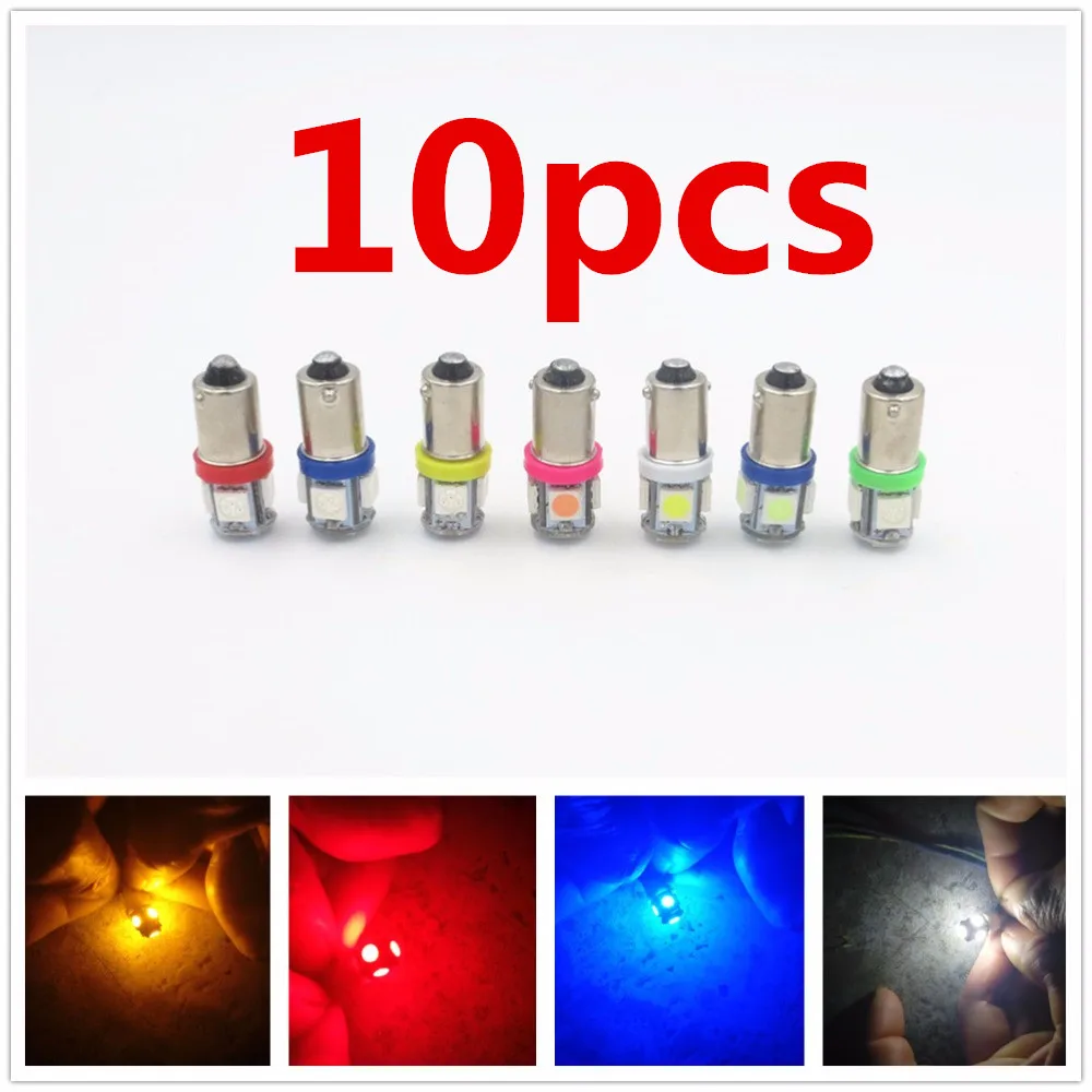 10x автомобильные габаритные лампы Ba9s T4w 5050 SMD 5 светодиодный Tower 96 люмен Авто