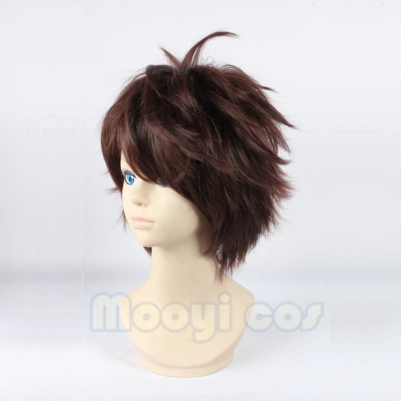 Haikyuu! Парик для косплея Oikawa Tooru 35 см короткие прямые термостойкие синтетические