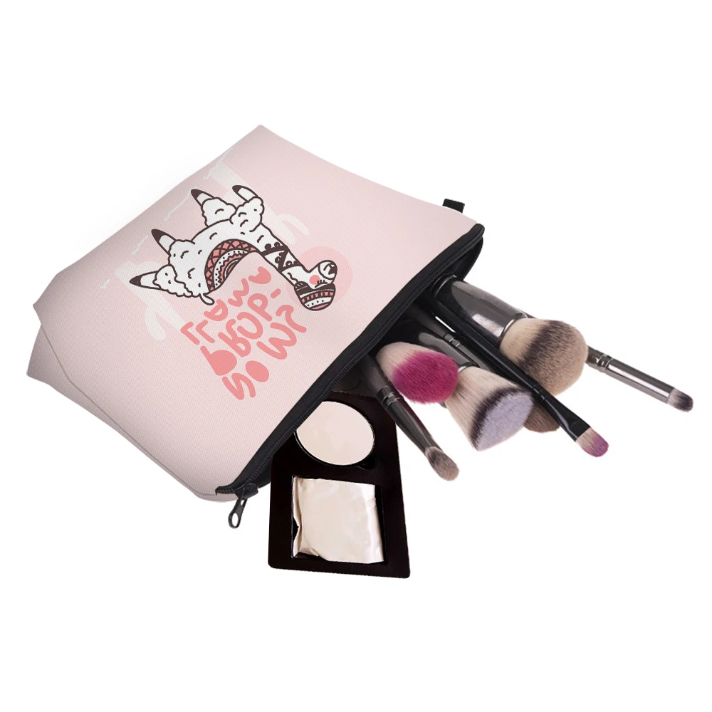 Женская косметичка с разноцветным рисунком 3D единорог Печать косметички органайзер для путешествий