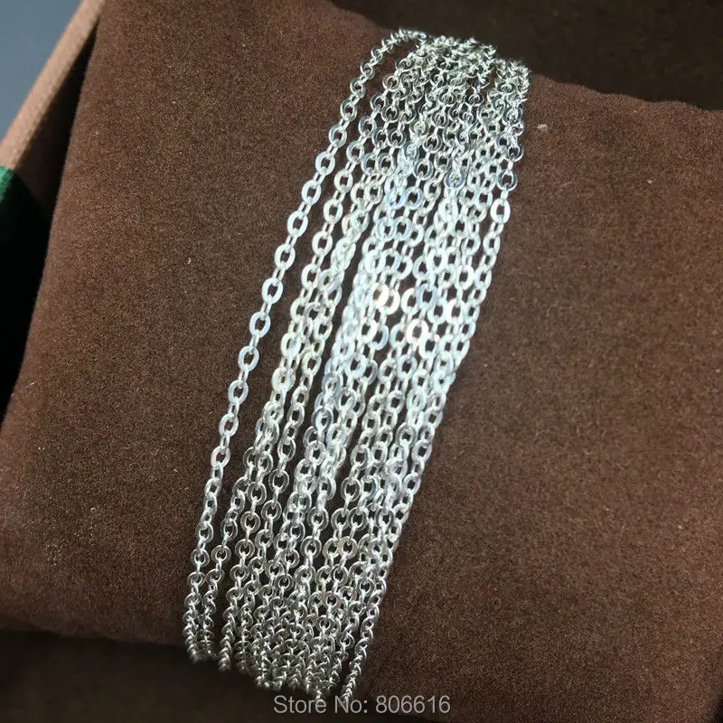 Серебристые цепочки Фурнитура для бижутерии 1 2 мм/шир. (6 г = 3 м) | Украшения и