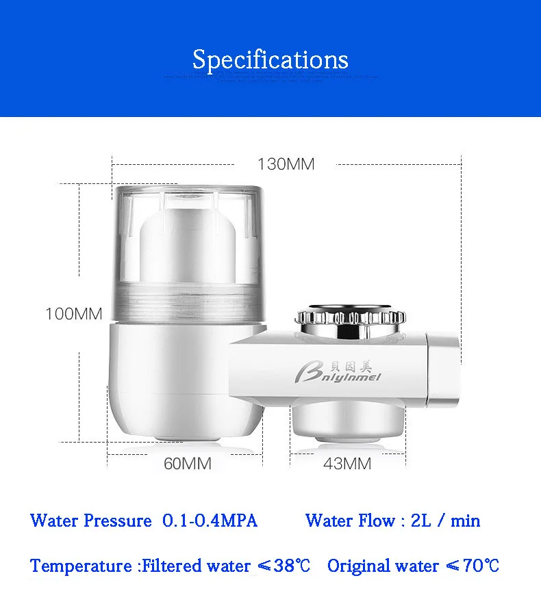 Водопроводный фильтр для воды, кран для домашней кухни, Filtro De Agua Del Grifo, здоровый керамический картридж, водопроводный очиститель воды, фильтр для дома