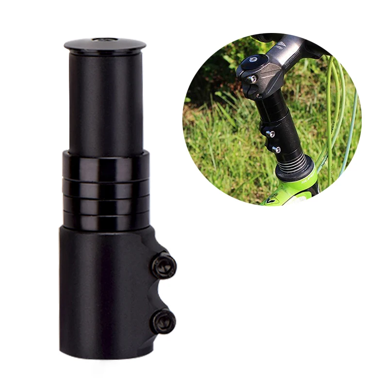 Удлинитель для велосипедной вилки из алюминиевого сплава, прочная головная штанга для велосипеда, увеличенная контрольная трубка, Удлинительный адаптер для подъема