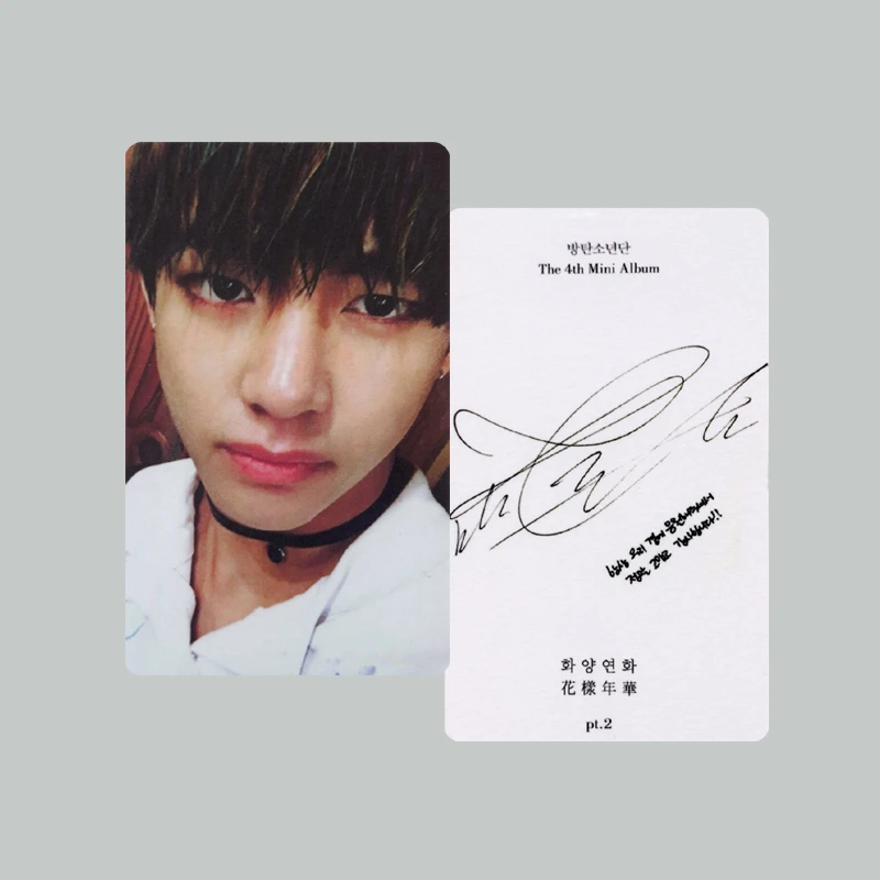 KPOP Bangtan Boys WINGS TOUR Сеульский концертный альбом Фотокарта K-POP самодельные бумажные карты автограф Фотокарта XK432