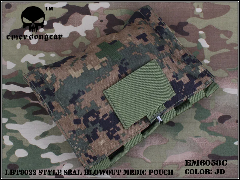 Emersongear LBT9022 стиль уплотнение выдувная медная Сумка военный армейский Универсальный Чехол MOLLE EM6058 мультикам черный - Цвет: JD