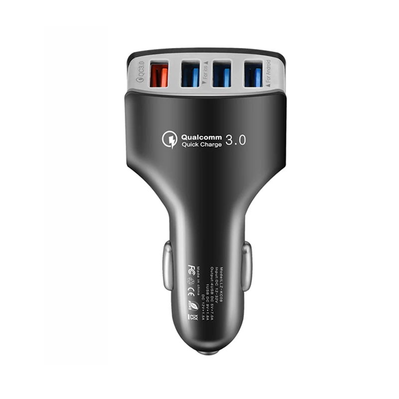 Fiuzd QC3. 0 автомобильное зарядное устройство USB для Xiaomi Mi 8 9 9 t pro 9 t pro Быстрая зарядка для телефона для huawei p30 p 30 p20 p 20 p10 p 10 pro lite - Тип штекера: Black car charger