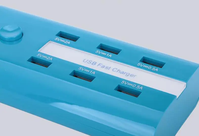 USB-розетка с 6USB-разъемами для зарядки многофункциональная легко носить собой