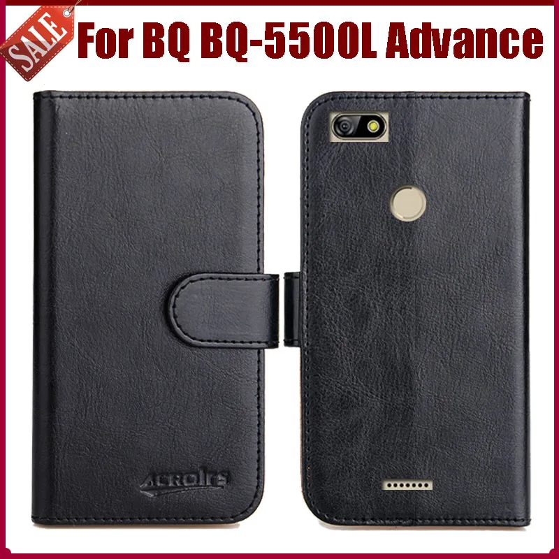 

Hot Sale! BQ BQ-5500L Advance Case New Arrival 6 Colors High Quality Flip Leather Protective Cover Phone Bag