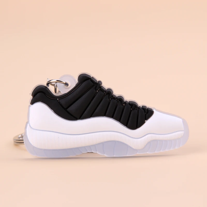 Брелок новые экзотические мини Jordan 11 ретро обуви ключевая цепь Для мужчин и Для женщин детские подарочные брелки на баскетбольных кроссовок ключ держатель porte Clef - Цвет: Picture Color04