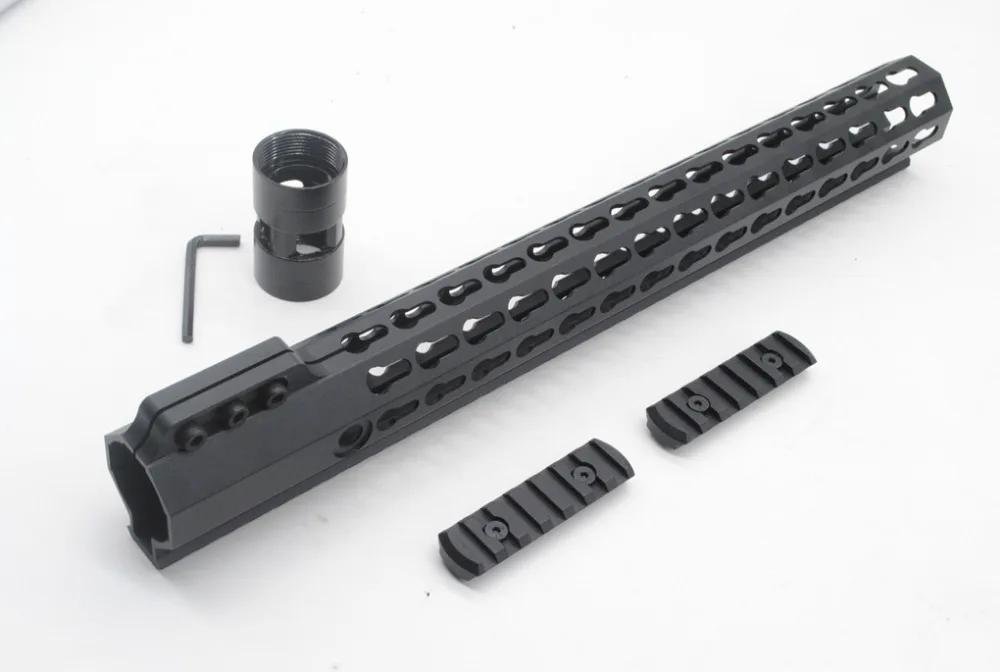 

TriRock Tactical Ultralight 15 inch Key mod Picatinny Rail for Ar15 M4 M16 Free Float Handguard Free Shipping