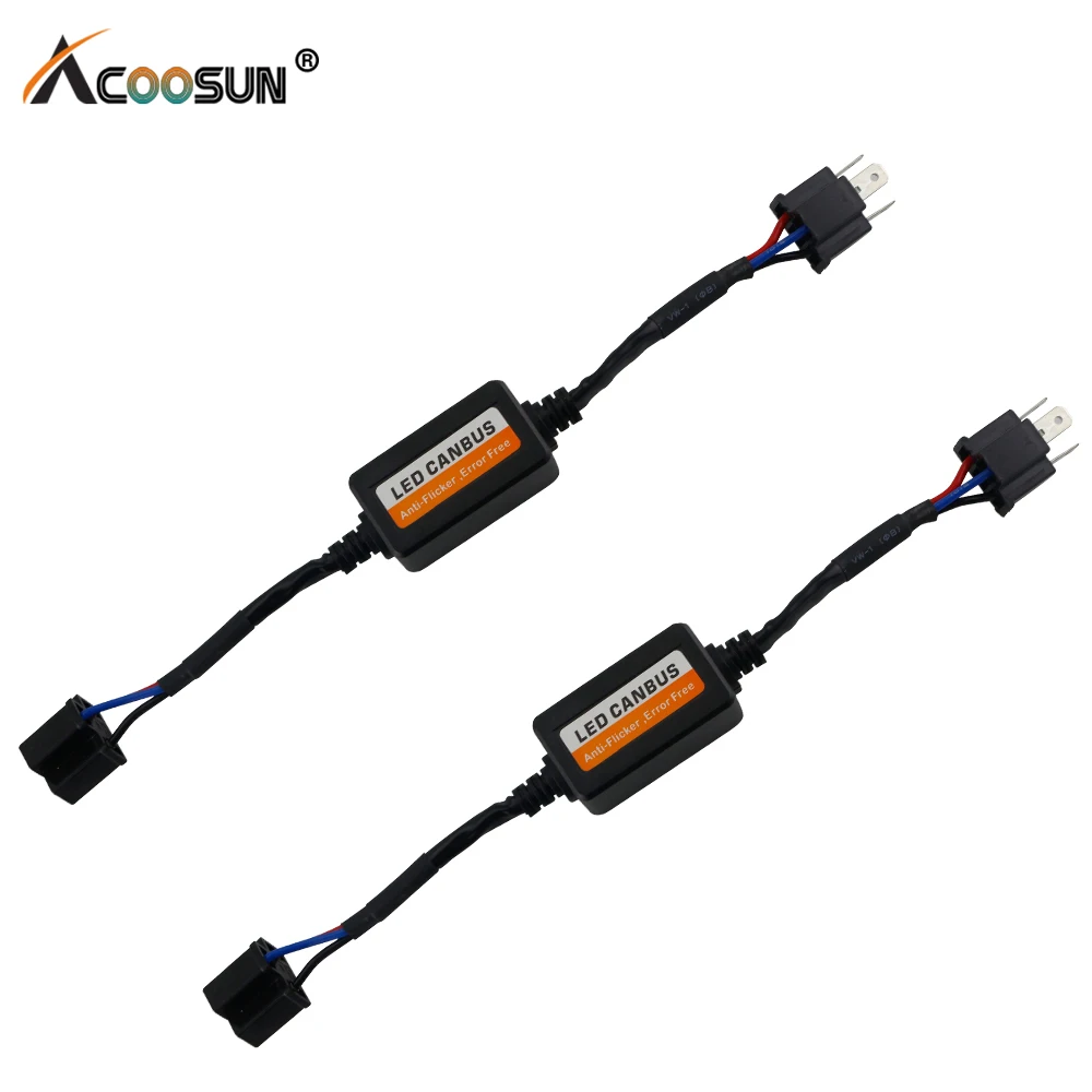 2 шт. Canbus Error Free декодер для Светодиодный фар автомобиля лампы Наборы внедорожник