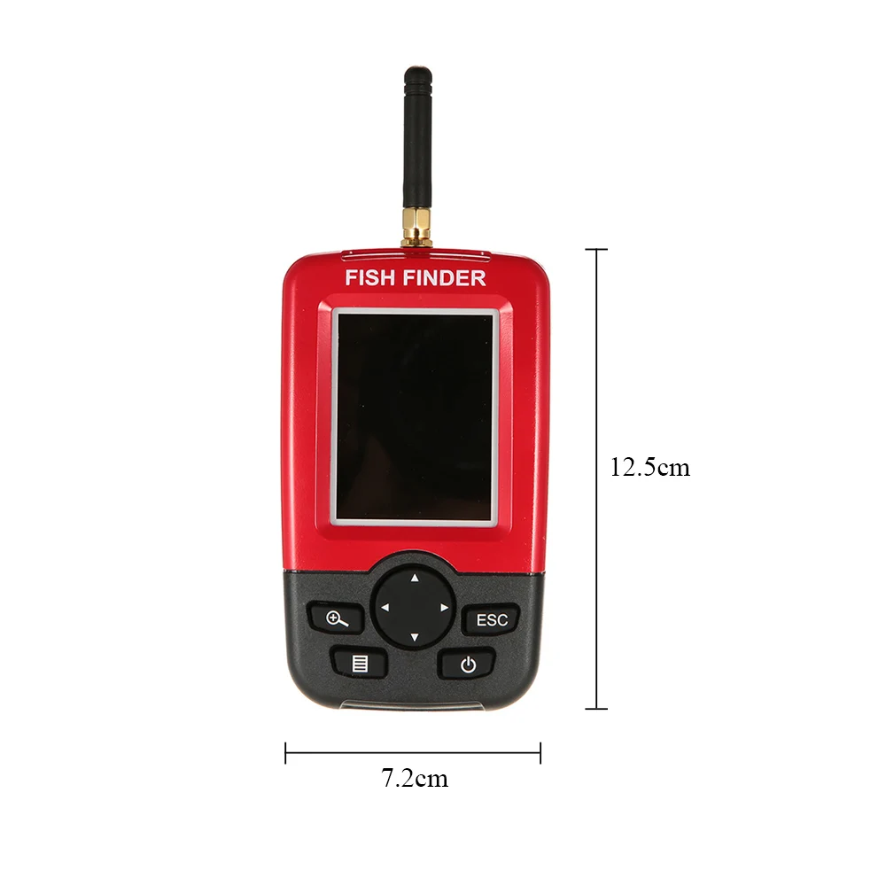 Беспроводной ЖК-рыболокатор Lixada умный эхолот с датчиком глубины 100 м для озерной