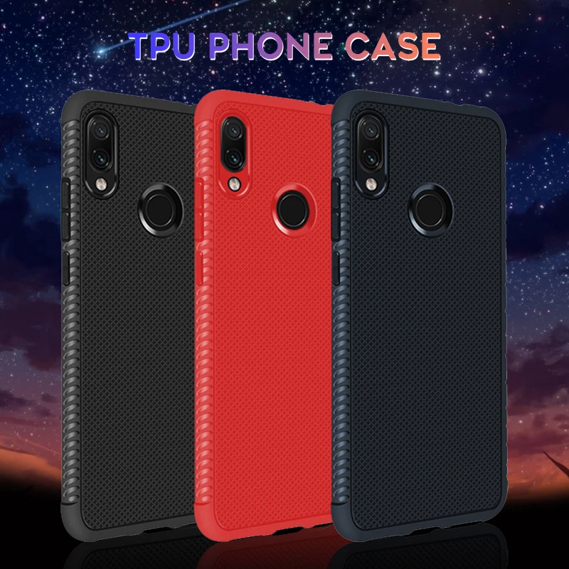 Silicone Carbon Fiber Cases For Xiaomi Mi A2 Lite Soft TPU Phone Case Redmi 6 Pro 6A Note Note7 5A Prime | Мобильные телефоны и