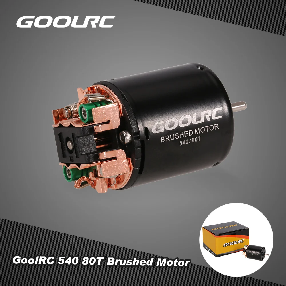 80T GoolRC 540 13T 17T 21T 23T 27T 35T 45T 55T 80T матовый мотор для радиоуправляемого автомобиля 1/10 Rock Crawler 4WD автомобиль Радиоуправляемый автомобиль запчасти Радиоуправляемый двигатель - Цвет: 80T