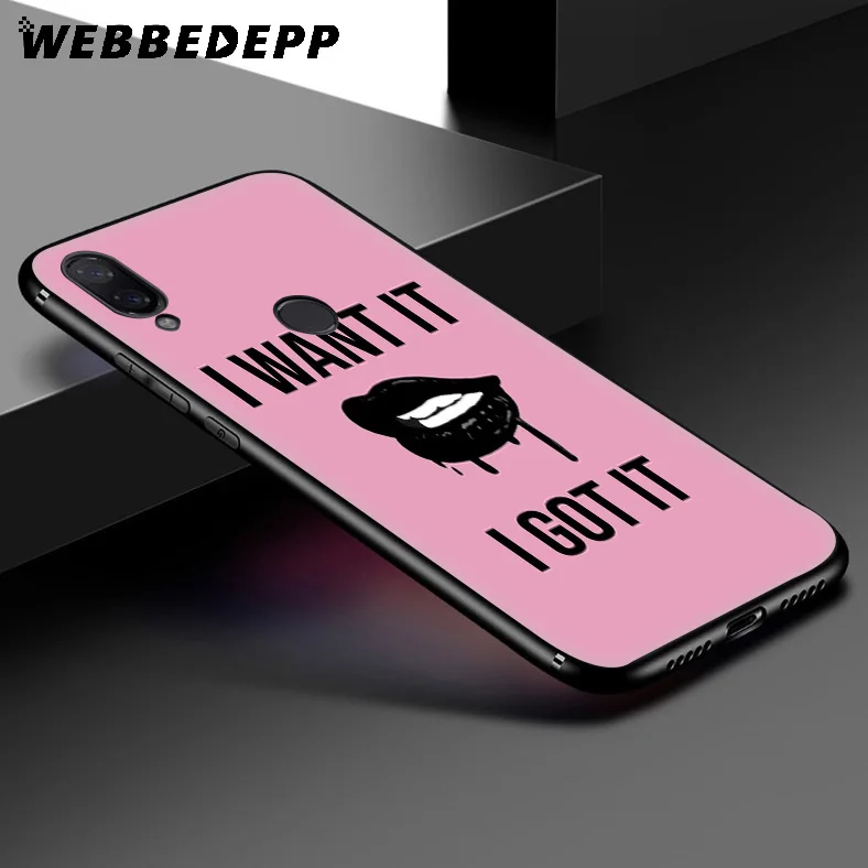 WEBBEDEPP Red Sexy Lips girl Soft Case for Xiaomi Redmi K20 7A 4A 4X 5 5A 6 6A S2 Note 8 4 7 Pro Plus Prime |