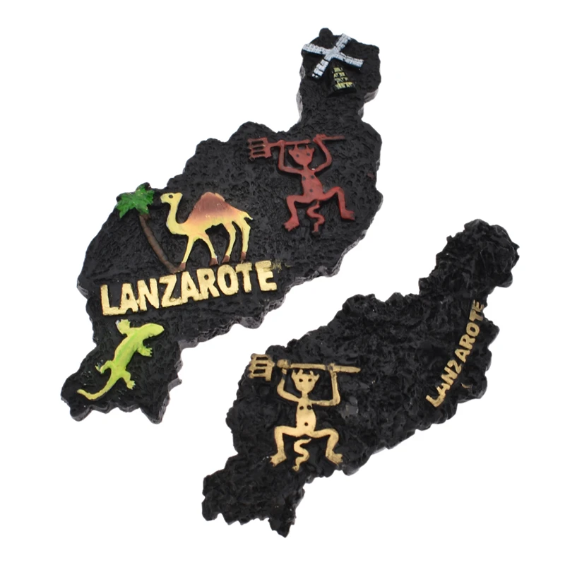 Lychee Испания Майорка форма магниты на холодильник Смола верблюжья буква наклейка