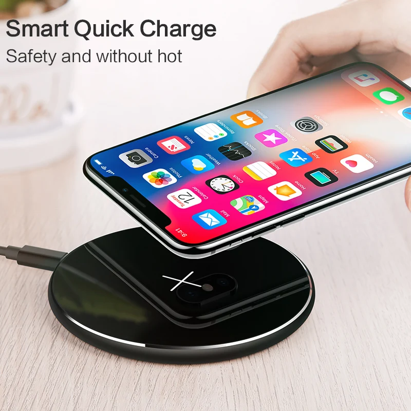 Беспроводное зарядное устройство SmartDevil 10 вт QI для iphoneX 8 Plus быстрая беспроводная