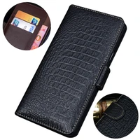 rykkz luxury genuine leather flip cover wallet card for oneplus 6 protective mobile phone case leather cover for oneplus 6 case