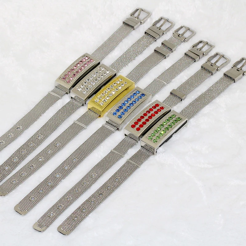 Металлический USB флеш-накопитель в виде браслета с кристаллами 8 ГБ 16 32 |