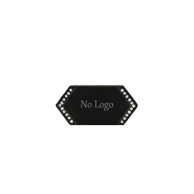 No Logo Black YUKAM, нержавеющая сталь, Золотой Ромб, индивидуальный логотип, выгравированный Гео бар, горка, амулеты, хранитель для DIY браслетов, ювелирных изделий - Окраска металла: No Logo Black