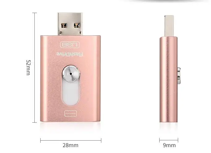 Флеш накопитель для iPhone 6 6s Plus 5 карта памяти HD ipad двойная цель OTG Micro USB 8 ГБ 16 32 64 128