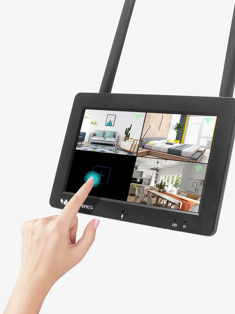 Weтранс 4CH 1080P Беспроводная cctv камера система безопасности комплект Wifi NVR сенсорный экран двухсторонний аудио уличные камеры видеонаблюдения набор