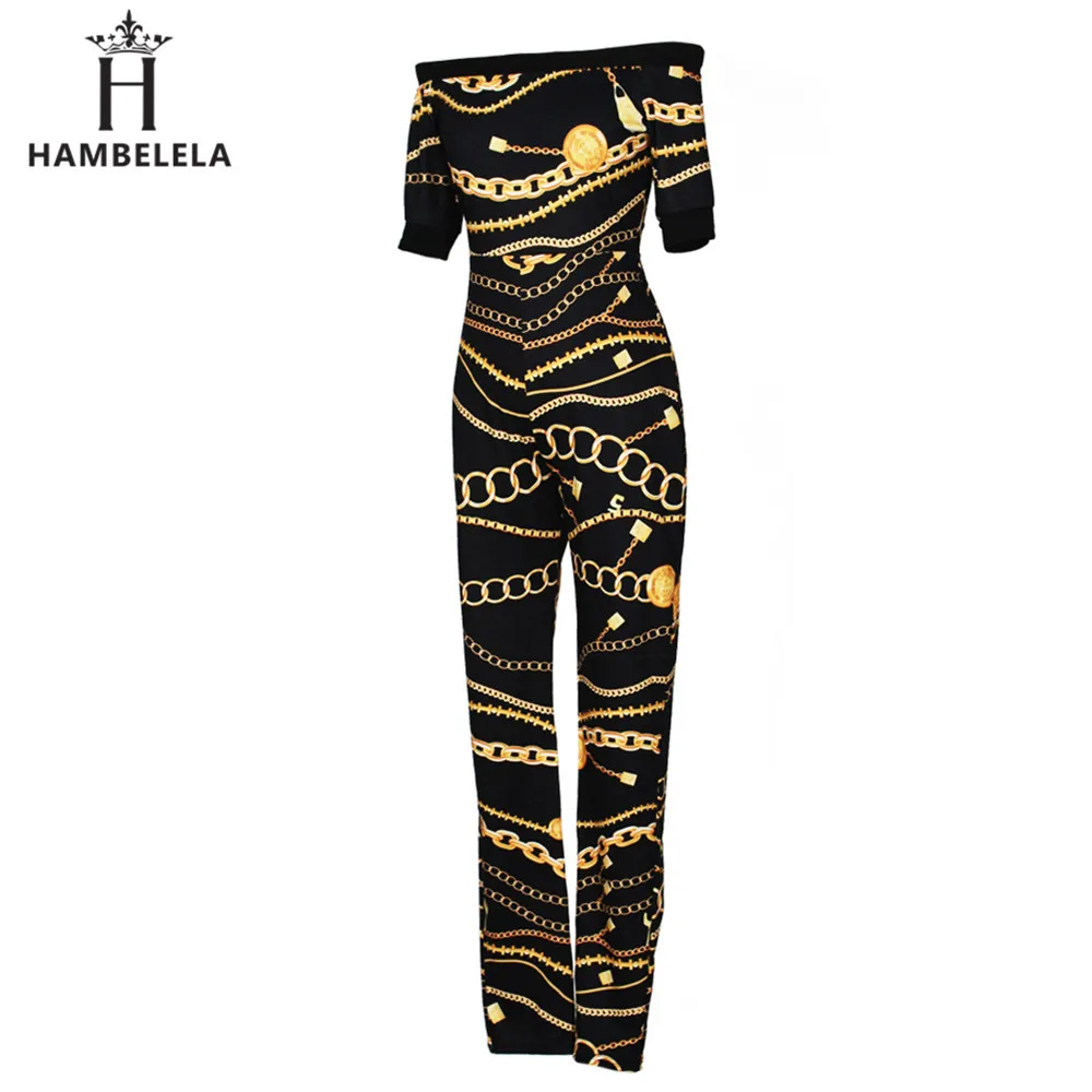 Женский Облегающий комбинезон с открытыми плечами HAMBELELA облегающий вырезом