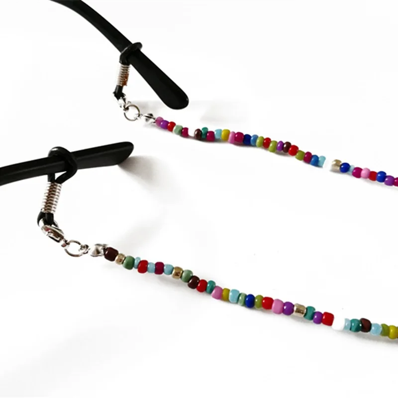 Модная цепочка для очков SUMONDY с помпонами из бисера женщин Изысканный цветной