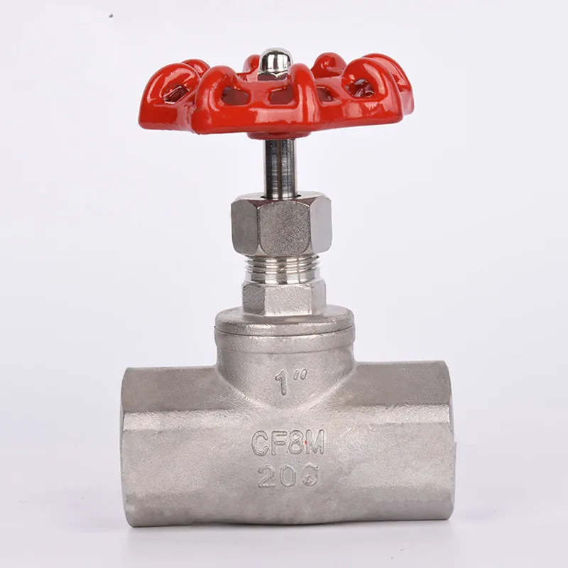 

1/2" DN15 DN20 DN25 Manual Globe valve Stainless Steel 304 Female Cut-off valve hard seal stop valve