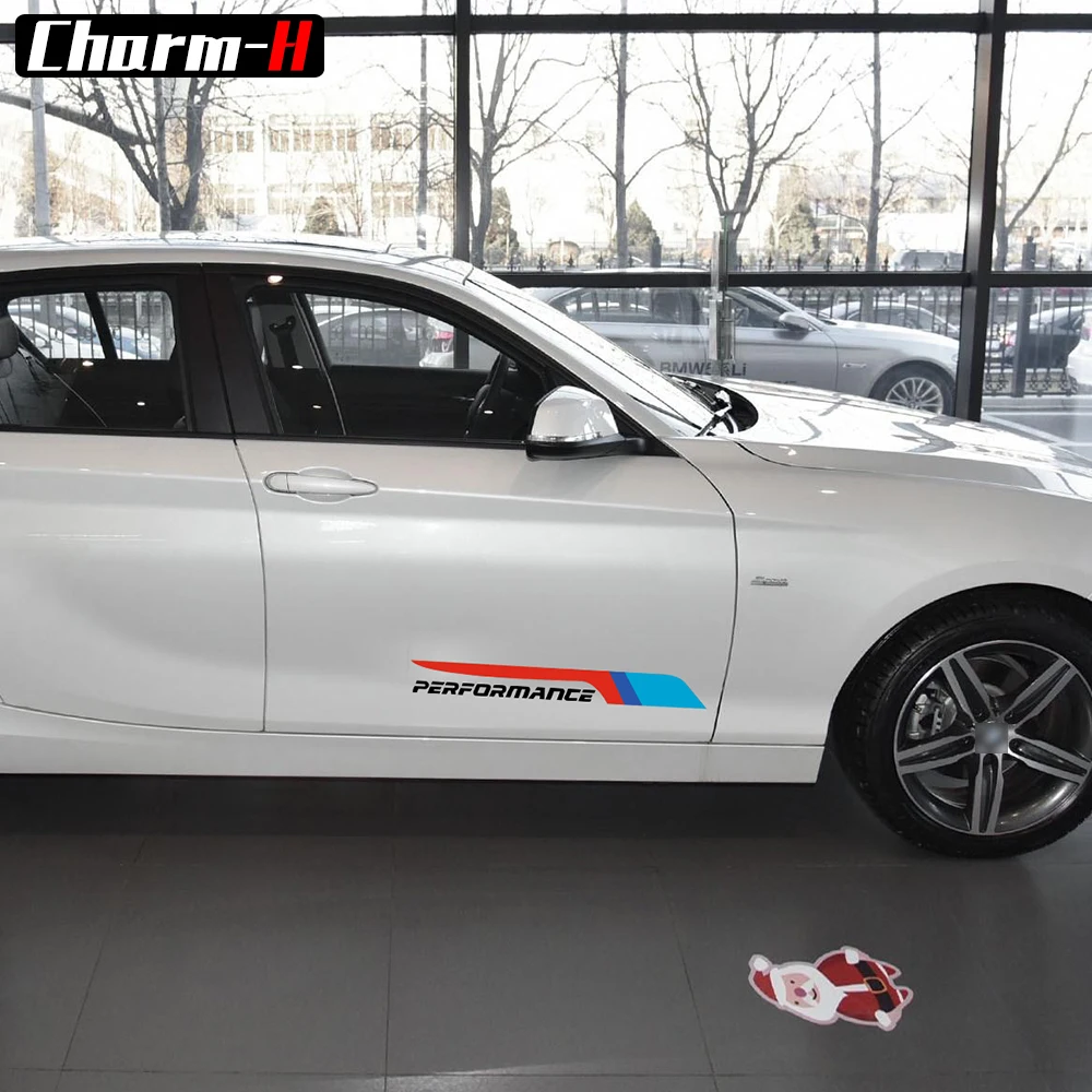 2 шт. виниловые наклейки на двери автомобиля Bmw e46 e90 e39 f30 f10 f15 e70 e60 e36 x5 e53 e34 e30 f20|vinyl