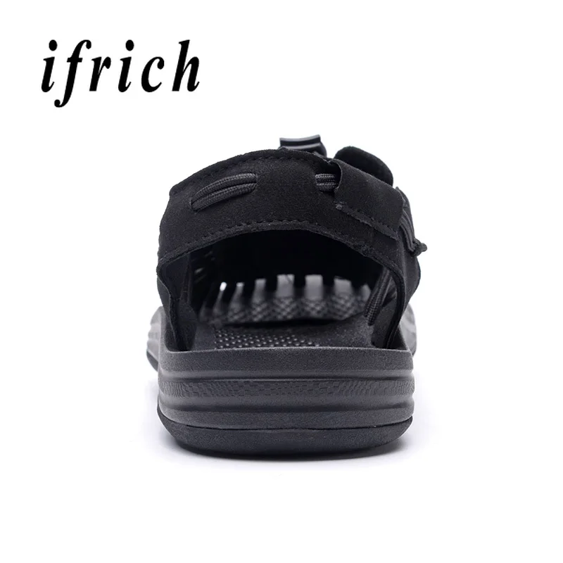 Summer Shoes For Man Breathable Mens Black Red Sandals Elastic Band Casual Male Comfortable Walking Men | Обувь