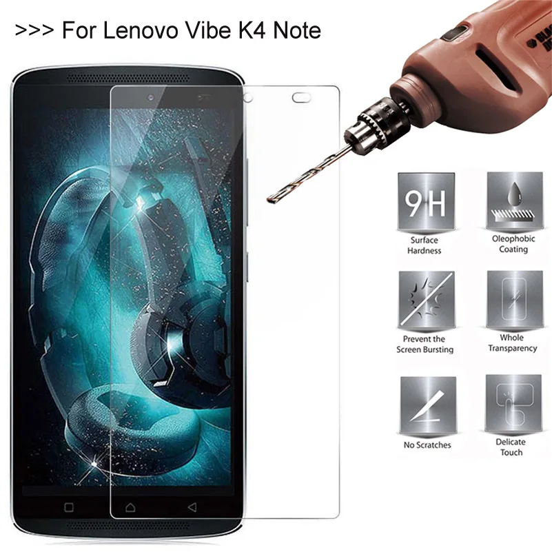 9H 2.5D 0 26 мм Закаленное стекло протектор для Lenovo K4 Note A7010a48 A7010 Vibe X3 Lite экран