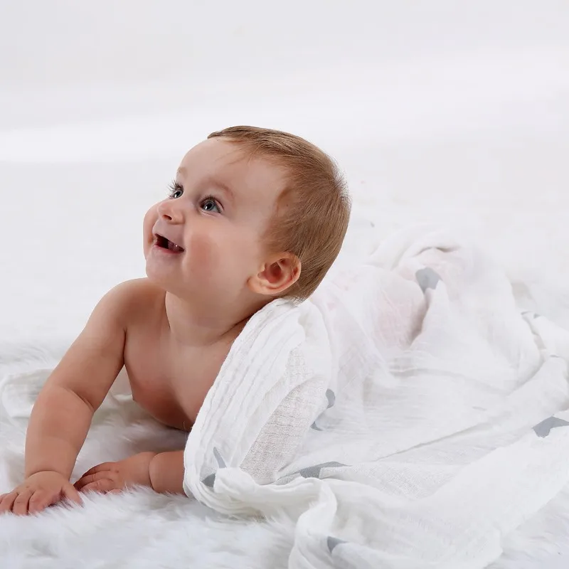 [Mumsbest] муслиновое детское Пеленальное Одеяло из хлопка для новорожденных, детское Пеленальное Марлевое банное полотенце, одеяло для новорожденных s