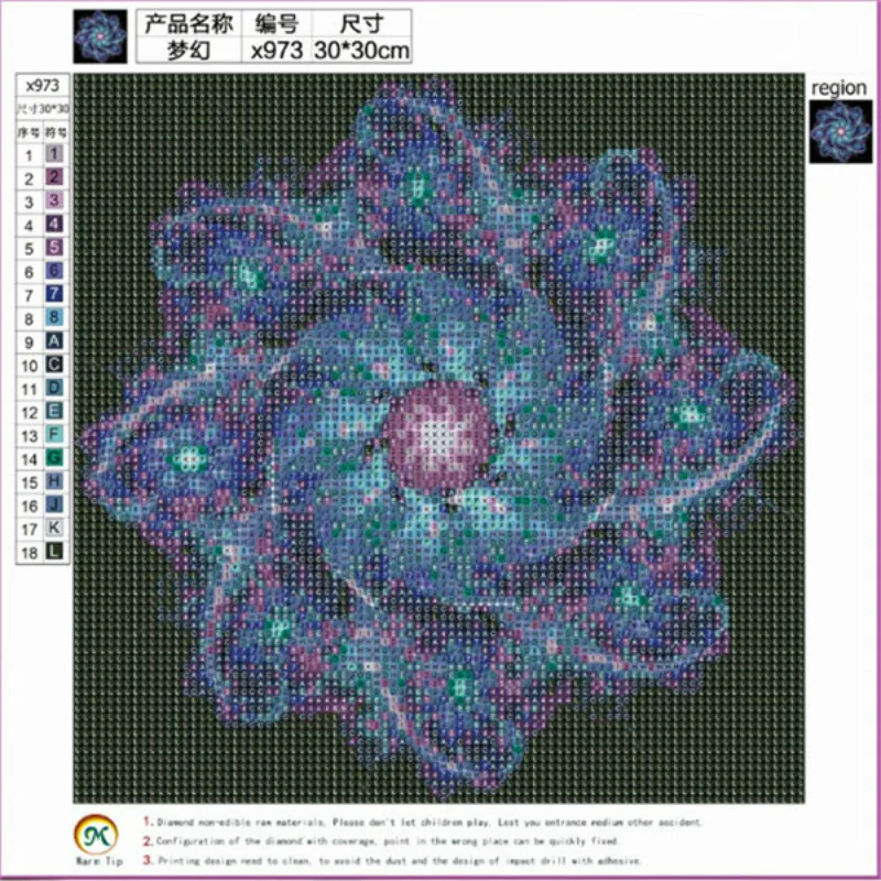 FineTime 5D DIY полностью Алмазная вышивка фантазия цветок частично с алмазной