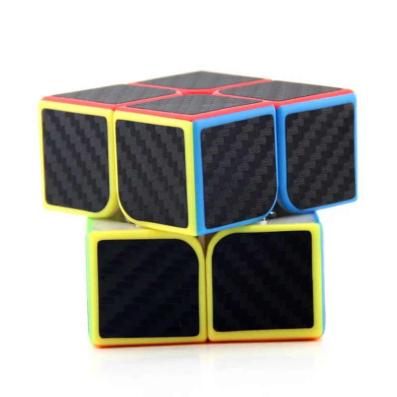 

MOYU MF2 2x2x2 Carbon Fibre Sticker 3D IQ Game Ultra-Smooth Speed Magic Cube Twist Puzzle Educational Toys Gifts with Bracket