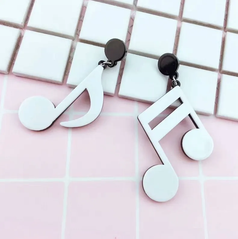 Мода для вечеринок и ночных клубов большой акрил черный белый цвет в стиле панк