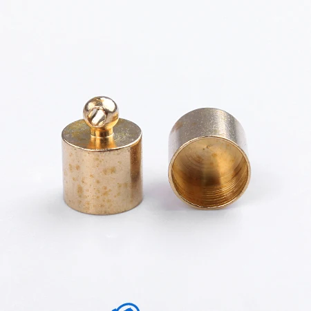Jewelry findings Metal End caps for laether cord; crimp end cap; chain end caps 10*13.5mm