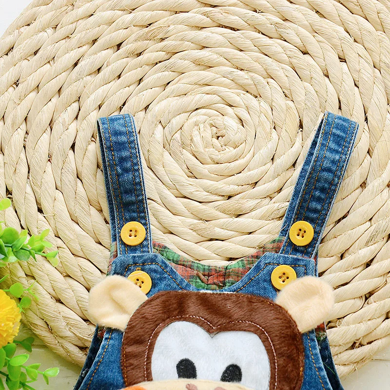 DIIMUU Весенние длинные брюки для маленьких мальчиков джинсовые комбинезоны