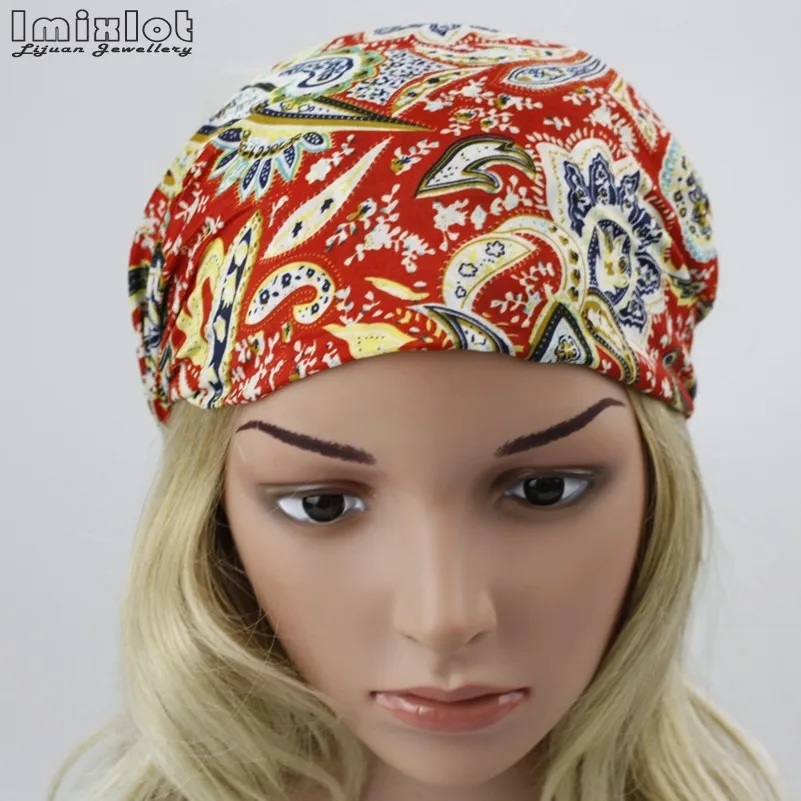 1 шт. модная женская широкая спортивная повязка для йоги эластичная повязка для головы эластичная хлопковая повязка для волос Бохо повязка для волос аксессуары для волос