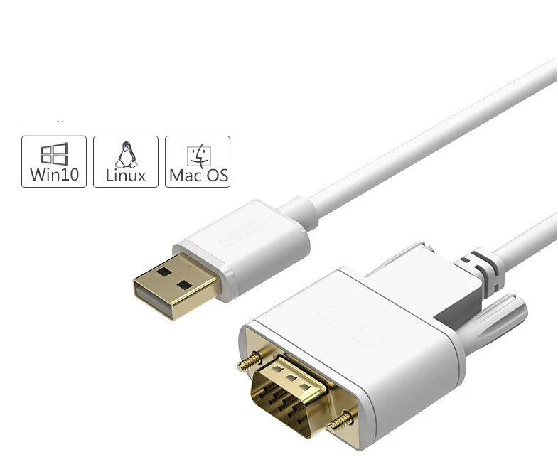 High quality USB 2.0 to RS232 com Serial DB9 Converter Cable For Win10 WIN8 INDUSTRY