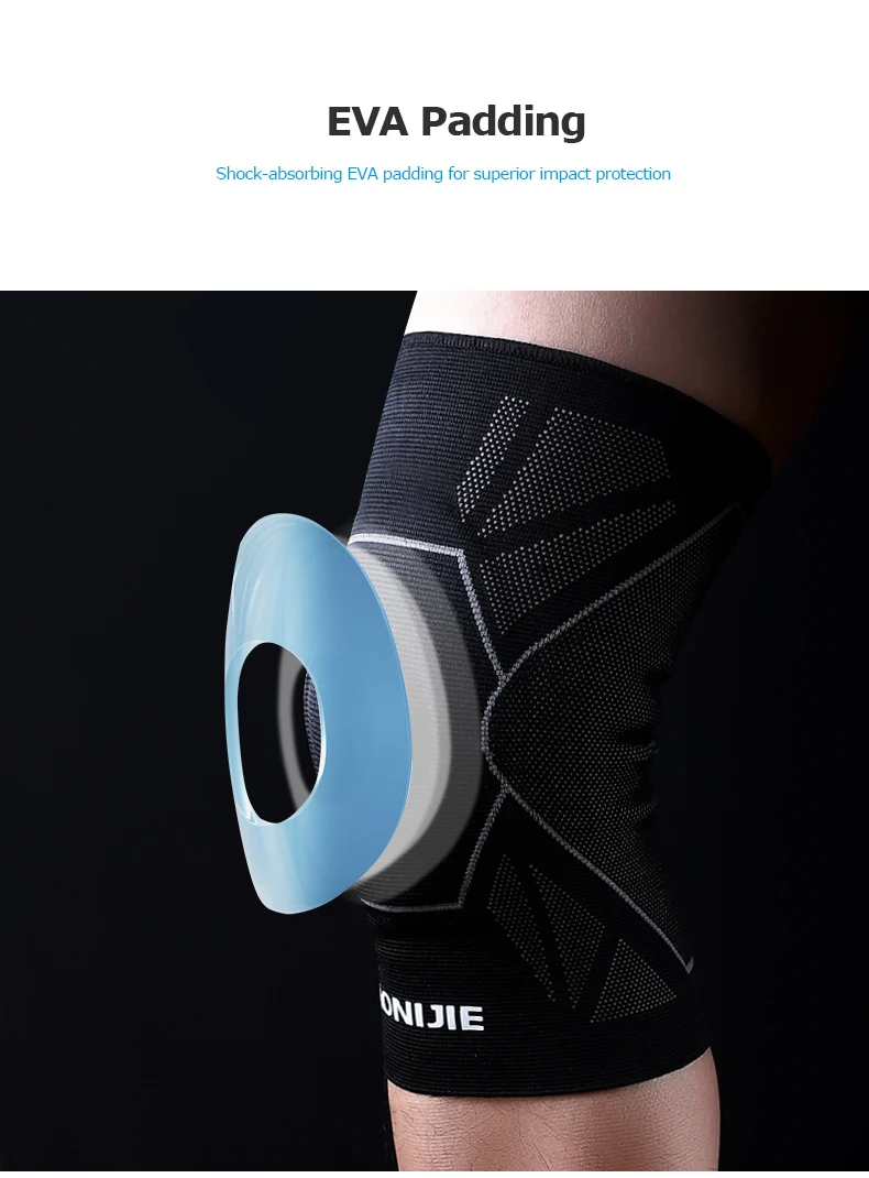 AONIJIE E4108 One Piece Protective Knee Brace Support Compression Sleeve Knee Pad Wrap Volleyball Kneepad For Arthritis Running