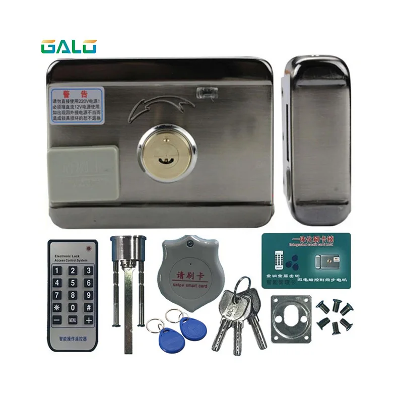 Электрический дверной замок с rfid-паролем управление клавиатурой открытый и