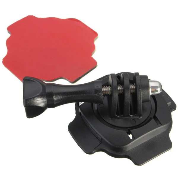 360 Degree Helmet Adjust Mount 3M Sticker Knob Adapter for GoPro HERO 4 3+ 3 2 1 |