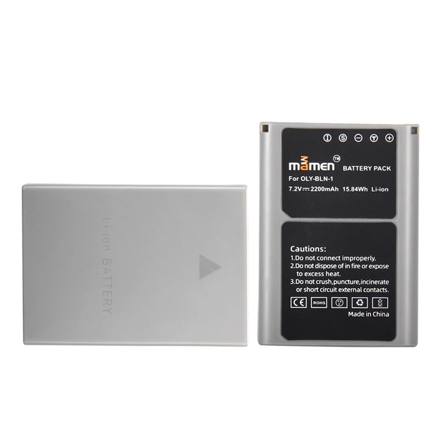 Mamen 2 шт аккумуляторная батарея 2200mAh BLN1 BLN-1 PS-BLN1 для цифровой камеры для OLYMPUS E-M5 EM5 OMD OM-D
