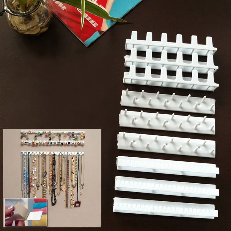 9 шт./компл. белая вешалка для ключей пластиковые крючки органайзер украшений