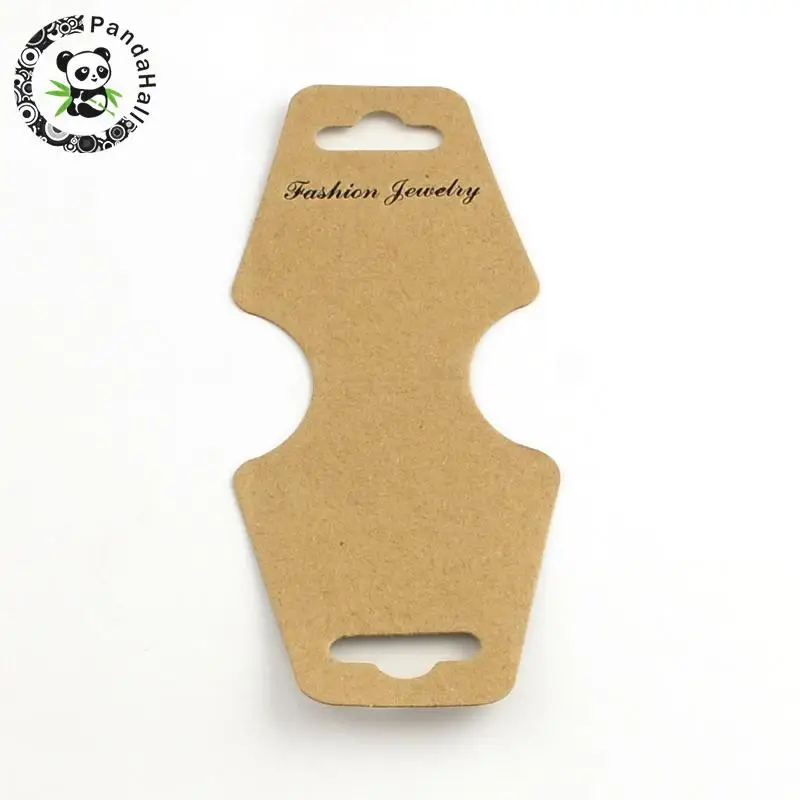 

PandaHall 1000pcs Cardboard Display Cards For Jewelry Necklace Bracelet and Mobile Pendants Camel Color 124x46x0.3mm